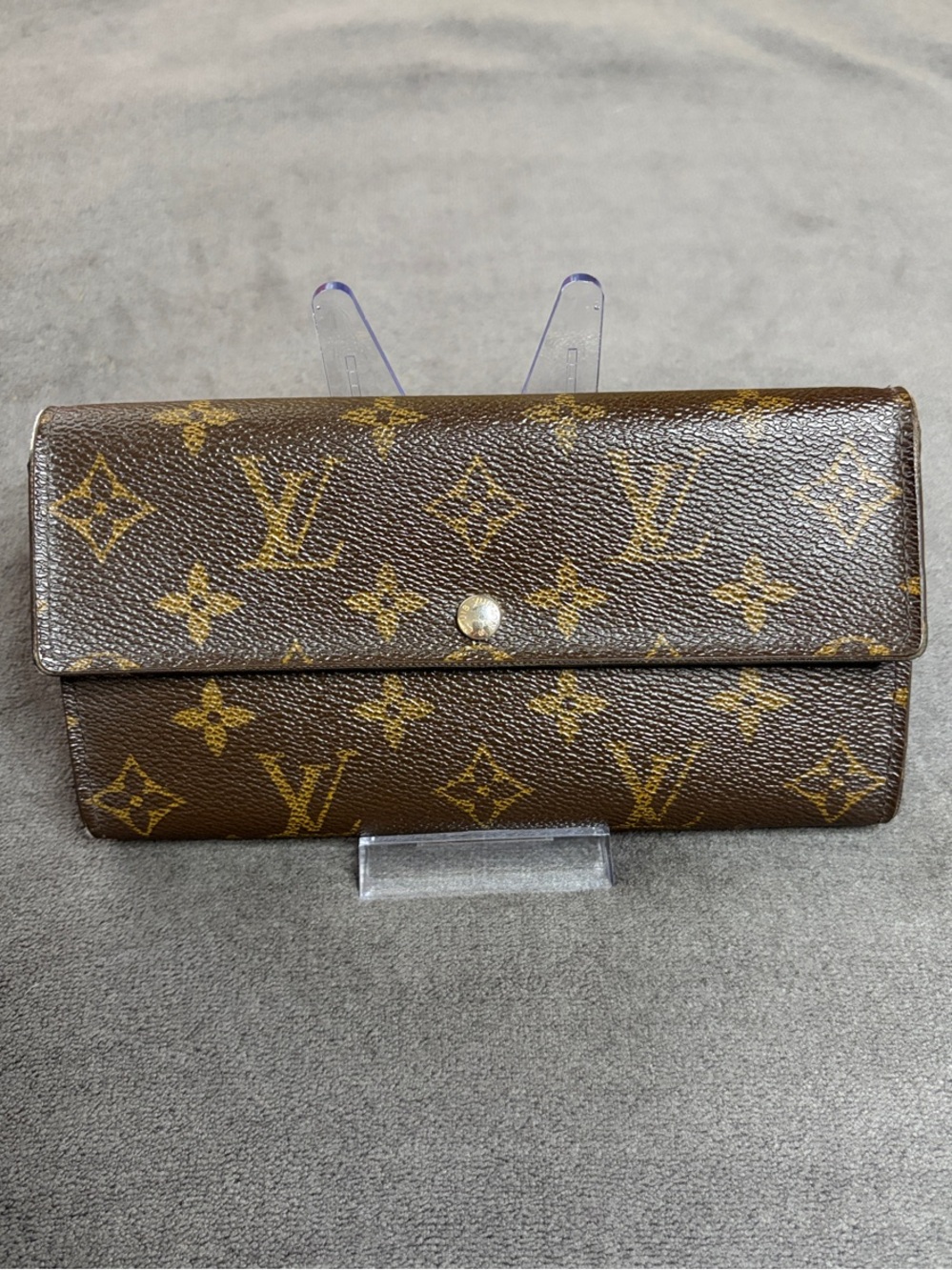 Louis Vuitton Monogram Continental Wallet in Brown and Gold